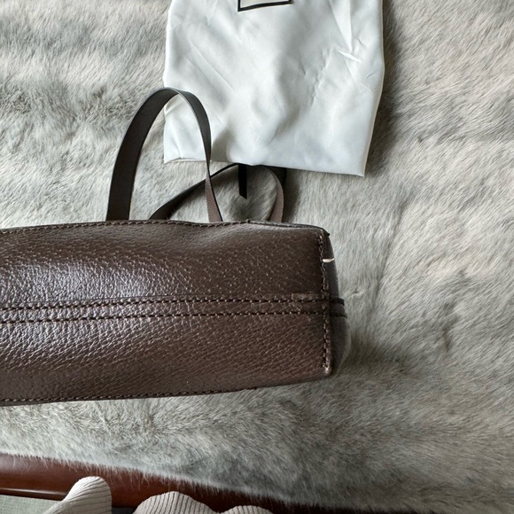 Gucci Tote GG Supreme Large Ophidia Vertical Shopping Tote Brown - Picture 9 of 13